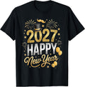 Happy New Year Party 2027 Fireworks Family Matching T-Shirt