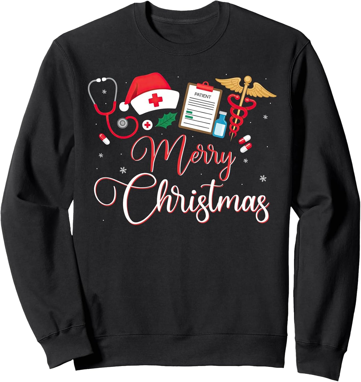 Festive Christmas Nurse Medical Tools XMAS Holiday Sweatshirt