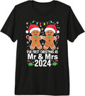 Couple Married Our First Christmas As Mr And Mrs 2024 Premium Tri-blend T-Shirt