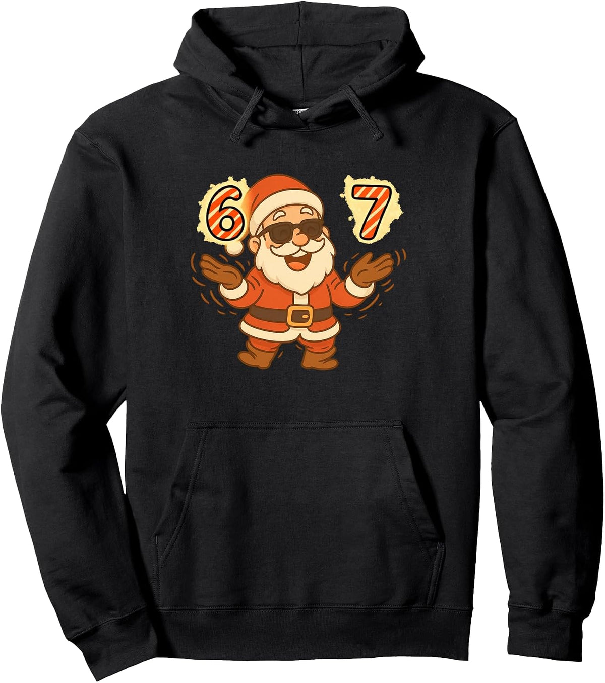 Funny 67 Christmas Meme for Santa Humor Fans Pullover Hoodie