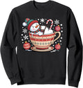 Cute Snowman Christmas Hot Cocoa Winter Cozy Winter Vibes Sweatshirt