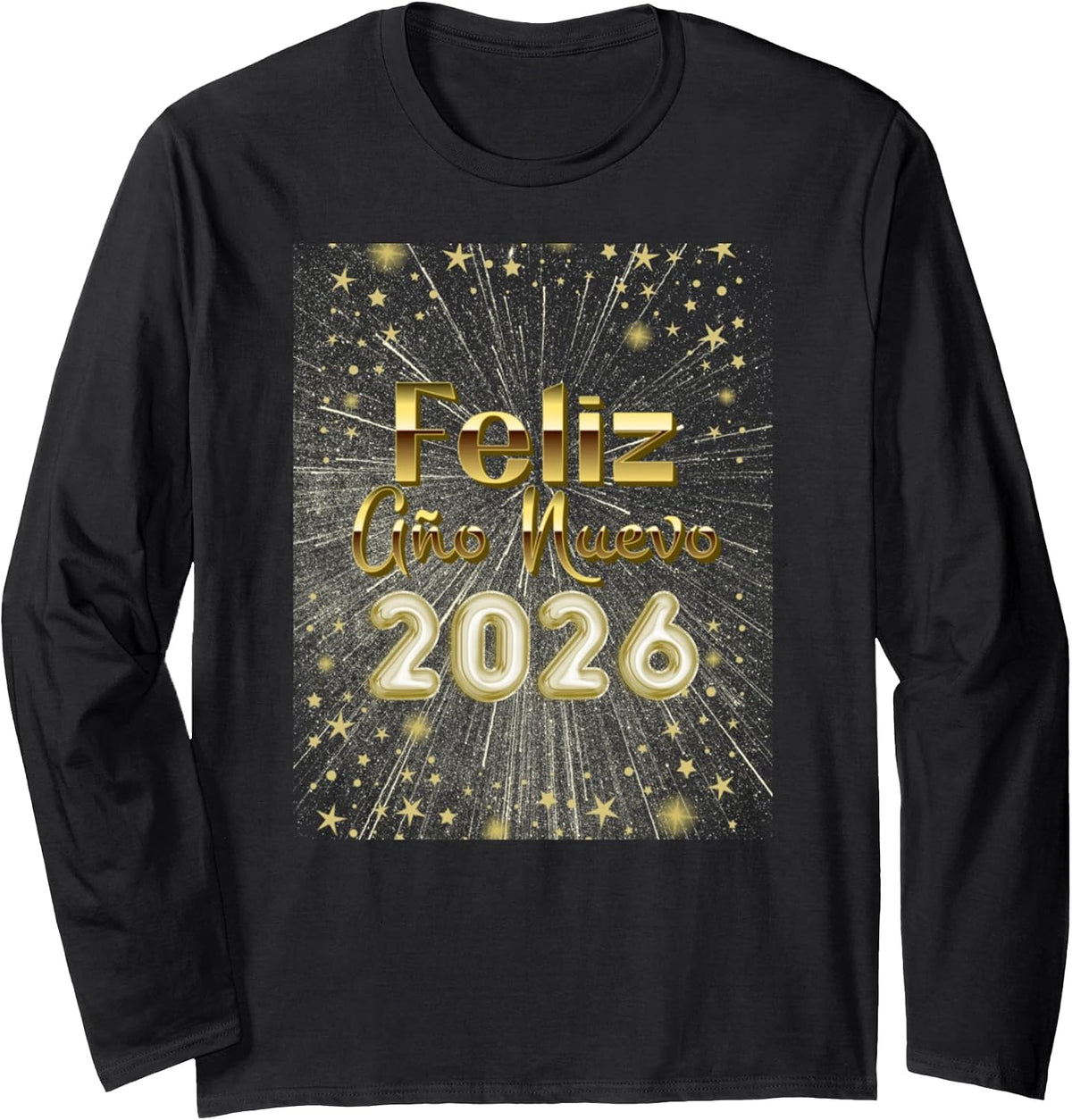 Happy New Year Feliz Año Nuevo New Year's Eve Family Group Long Sleeve T-Shirt