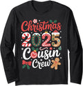 Merry Xmas Family Christmas 2025 Cousin Crew Long Sleeve T-Shirt