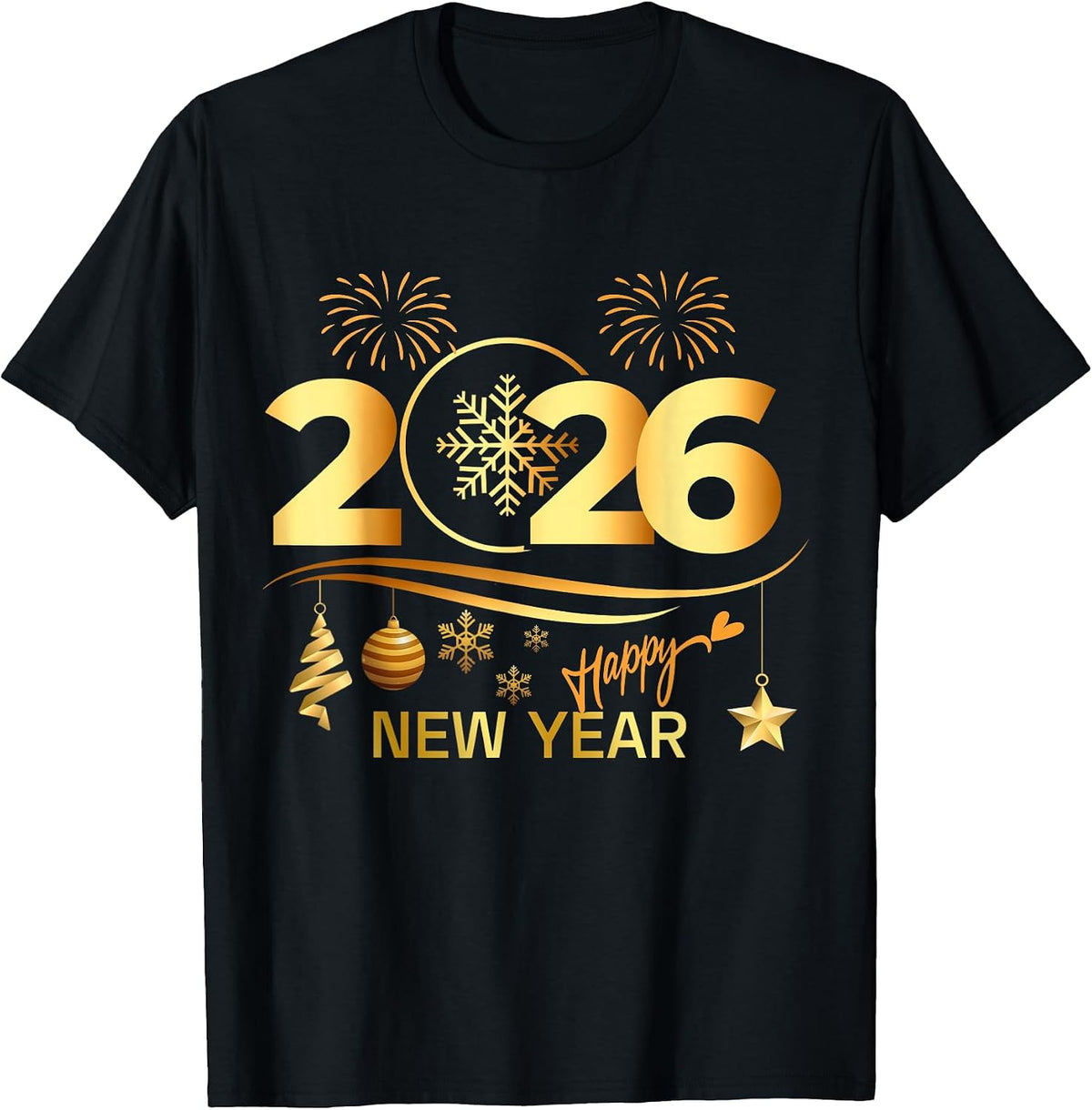 Happy New Year 2026 eve Party Family Matching Women Xmas T-Shirt