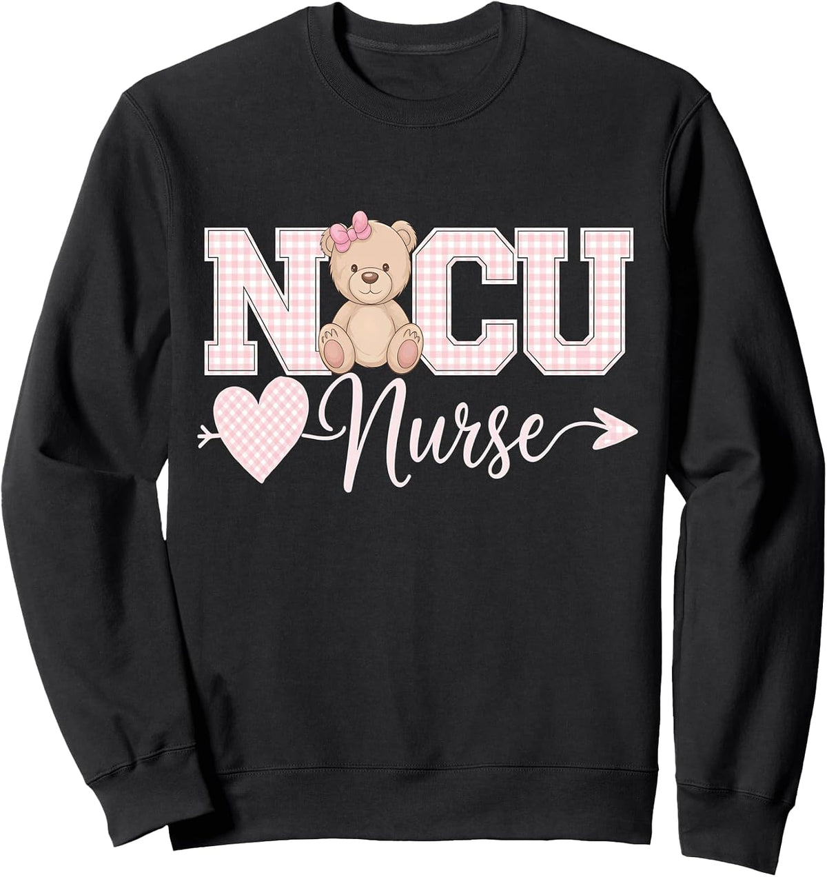 Coquette Bow NICU Team Neonatal ICU Nurse RN NICU Nursing Sweatshirt