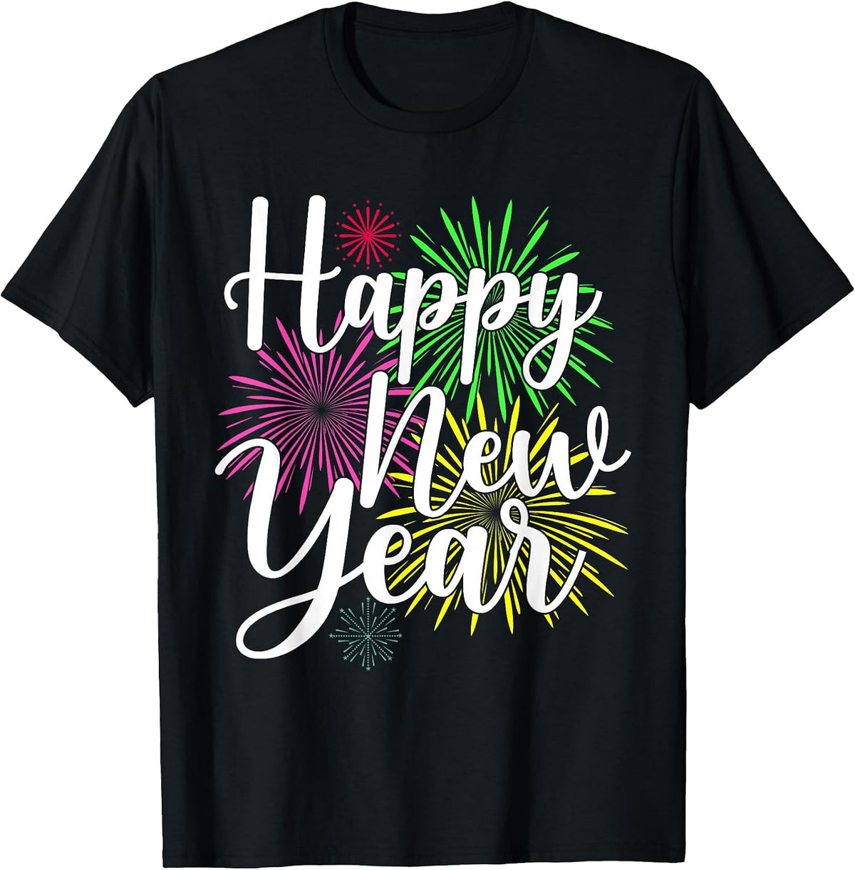 Happy New Year Fireworks Family Matching New Year Eve Party T-Shirt