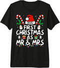 First Christmas As Mr and Mrs 2024 Just Married Couples Wife Premium Tri-blend T-Shirt