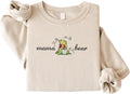 for Mom Mama and Papa Bear Embroidered Sweatshirt for Women and Men, Matching Couple Crewneck Outfit