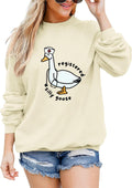 Nurse Graphic Crewneck Sweatshirt for Women Funny Silly Goose Pullover Cute Registered Nursing Gift Long Sleeve Tops