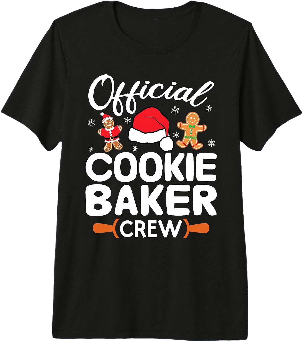Official Cookie Baker Crew Christmas Baking Baked Team Xmas Premium Tri-blend T-Shirt