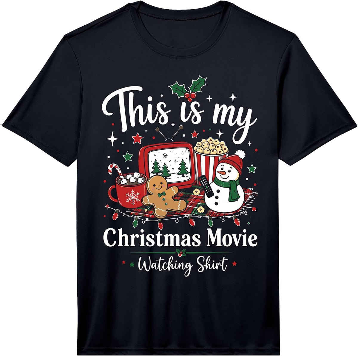 This is My Christmas Movie Watching Shirt Performance T-Shirt