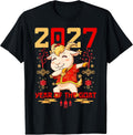 Chinese New Year 2027 Year of The Goat 2027 Dabbing T-Shirt