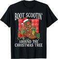 Boot Scootin' Funny Cowgirl Christmas Country Western T-Shirt