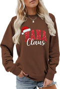 Grandma Christmas Shirts for Women Blessed Nana Sweatshirts Xmas Holiday Grandmother Casual Long Sleeve Pullover Top