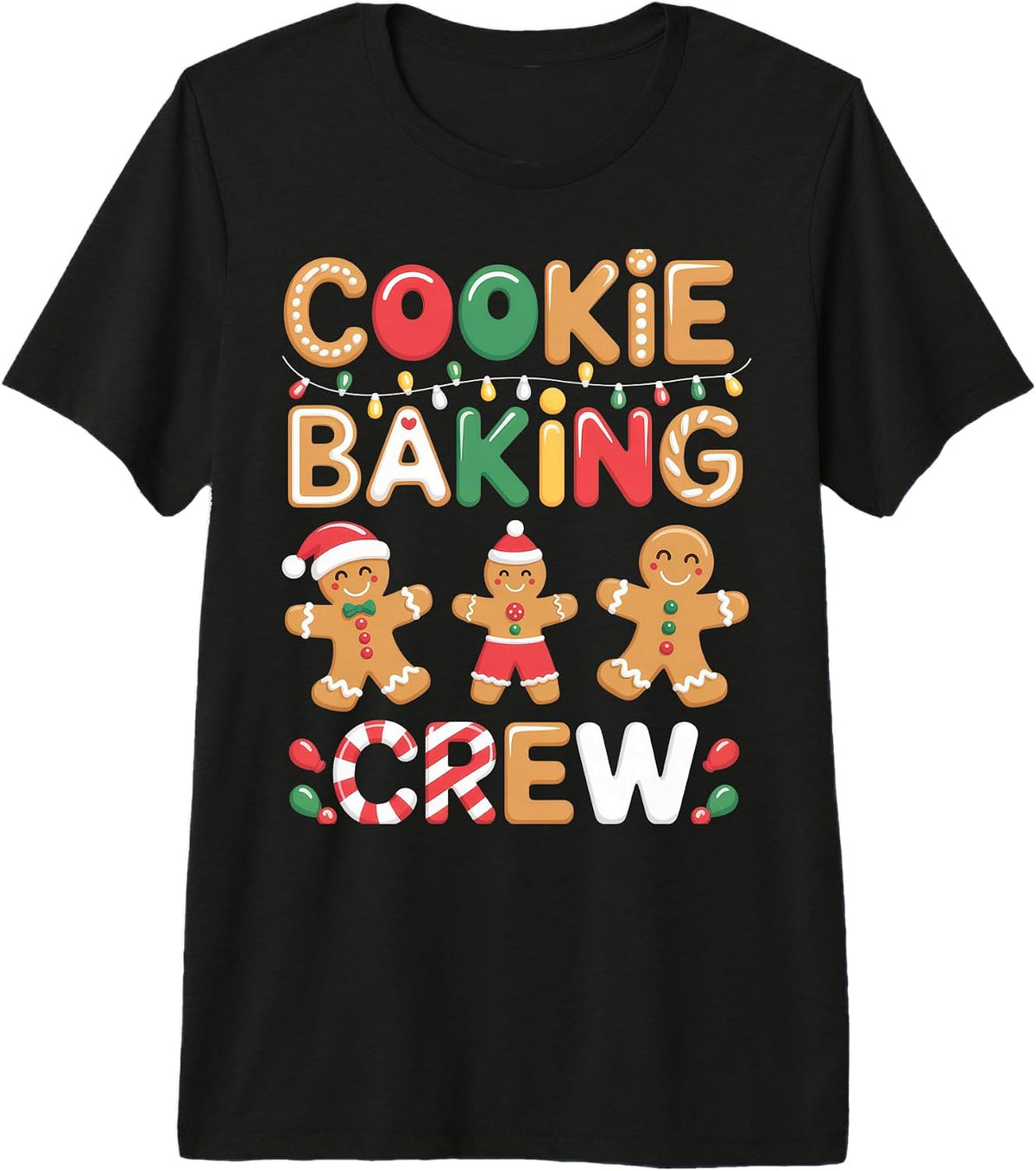 Cookie Baking Crew for Holiday Bakers Christmas Spirit Premium Tri-Blend T-Shirt