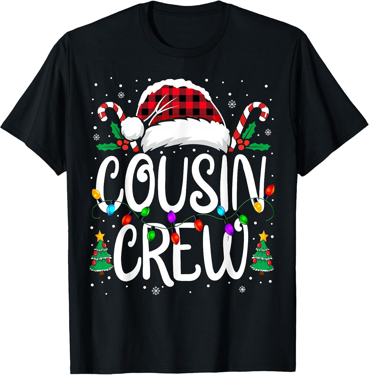 Christmas Cousin Crew Matching Xmas Family Pajama Pjs T-Shirt