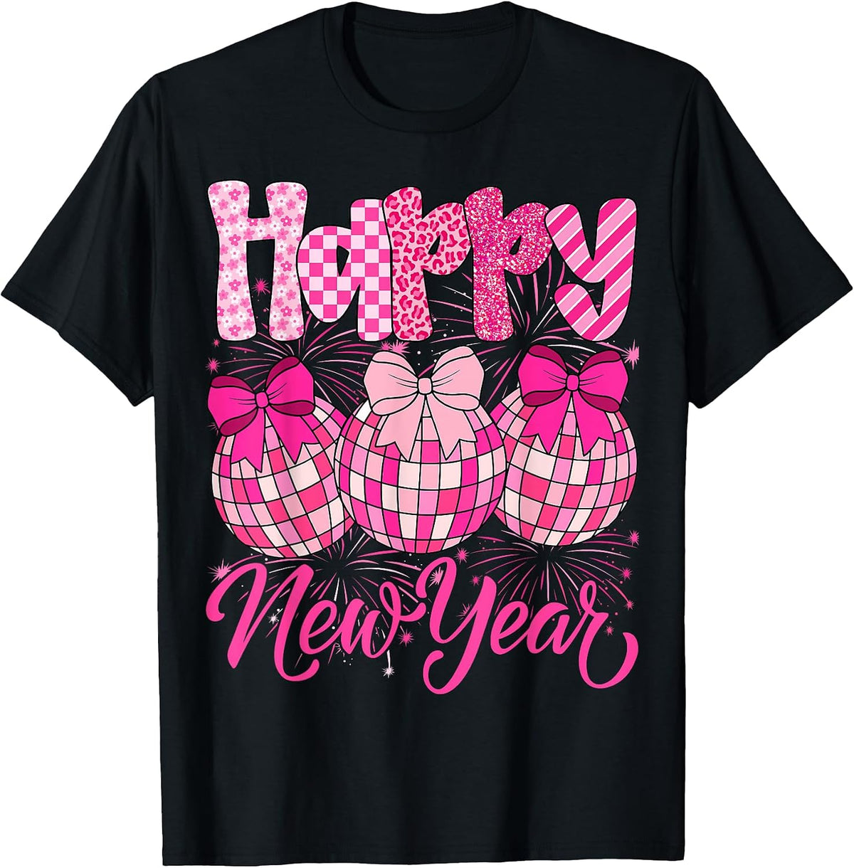 New Year's Eve Hello 2026 Happy New Year 2026 Disco Ball T-Shirt