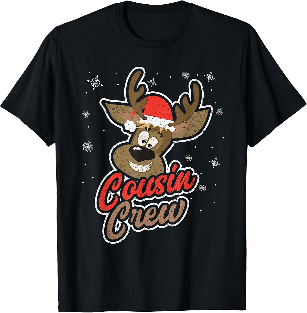 Cousin Crew Reindeer Cute Christmas Family Holiday T-Shirt