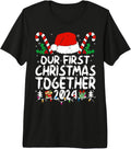 Our First Christmas Together 2024 As Mr and Mrs Just Married Premium Tri-blend T-Shirt