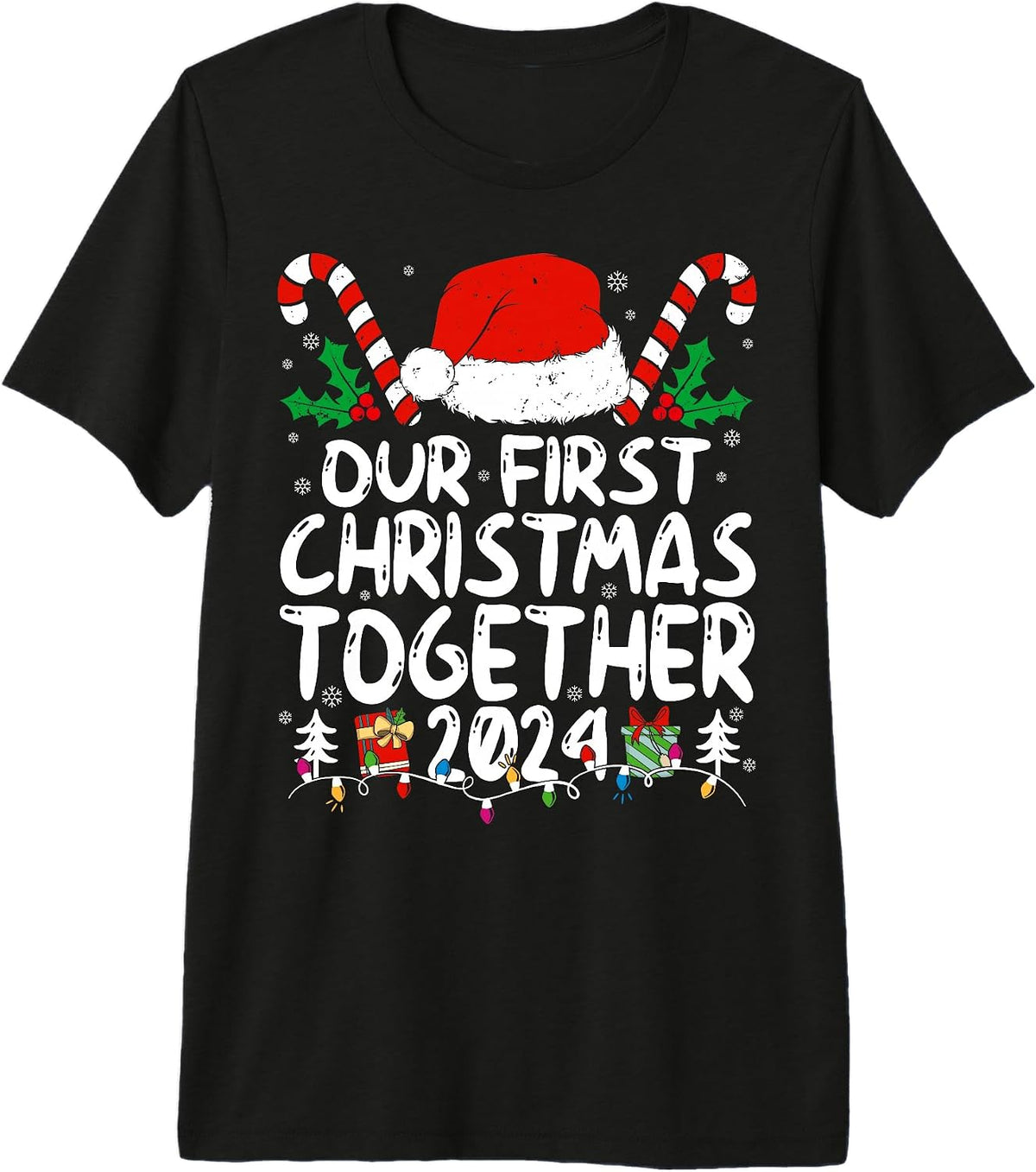 Our First Christmas Together 2024 As Mr and Mrs Just Married Premium Tri-blend T-Shirt