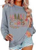 Christmas Sweatshirts for Women Merry Grandma Blessed Sweater Xmas Holiday Casual Grandmother Christma Sweatshirt