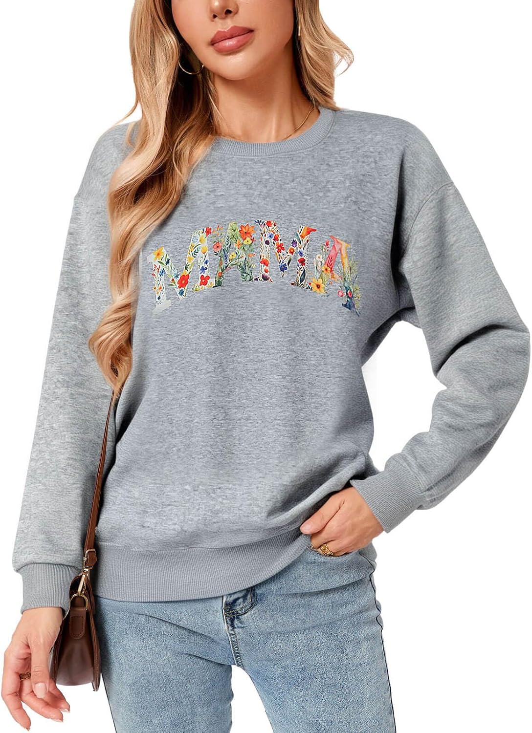 Womens USA Sweatshirt American Flag Stripes Star Print Casual Top