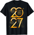 Happy New Year Party Supplies 2027 Family Matching Fireworks T-Shirt