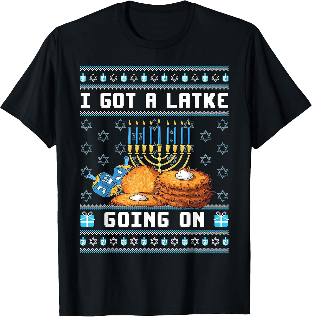 I Got A Latke Going On Funny Hanukkah Pajama Matching Family T-Shirt