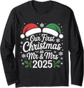 Our First Christmas as Mr and Mrs 2025 Long Sleeve T-Shirt