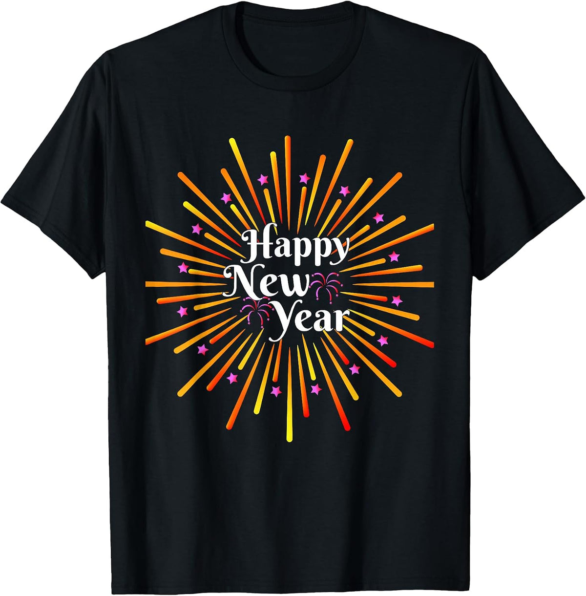 Happy New Year Matching Family Party New Year Firework T-Shirt
