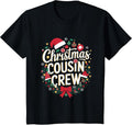 Christmas Cousin Crew Wreath Family Christmas Fun T-Shirt