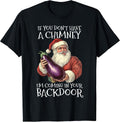 Sexual Innuendo Santa Rude Christmas T-Shirt