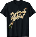 2027 New Years Eve NYE Champagne Cork Pop Party Celebration T-Shirt