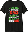 It's So Hard to Shop for My Dad for Christmas Funny Saying Premium Tri-Blend T-Shirt