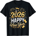 Happy New Year Party 2026 Fireworks Family Matching T-Shirt