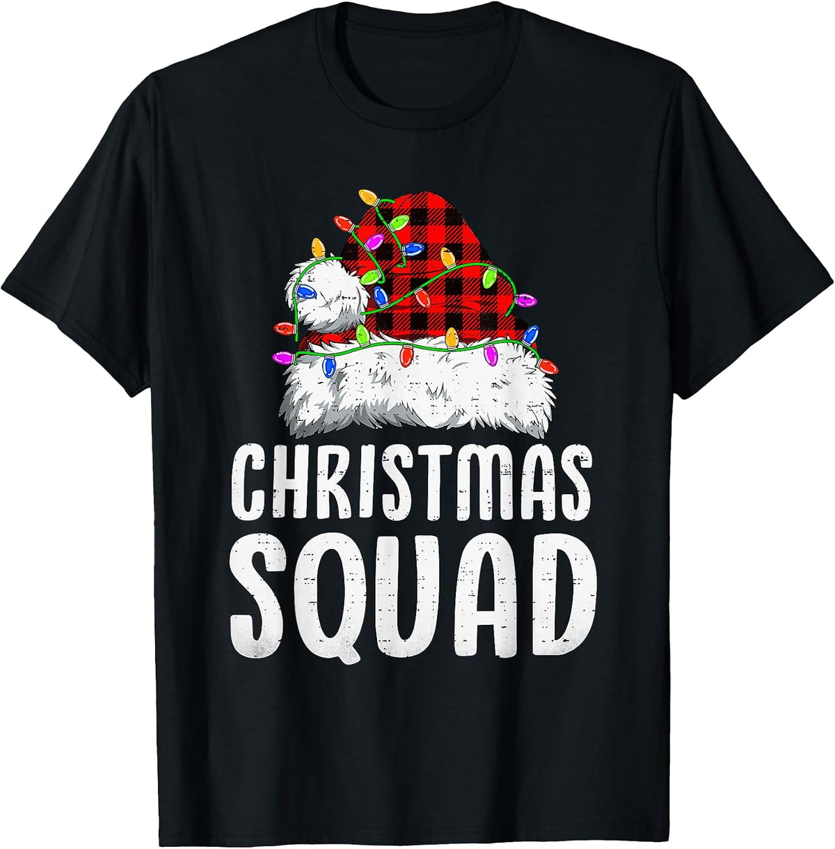 Christmas Squad Santa Hat Family Matching Men Women Kids T-Shirt