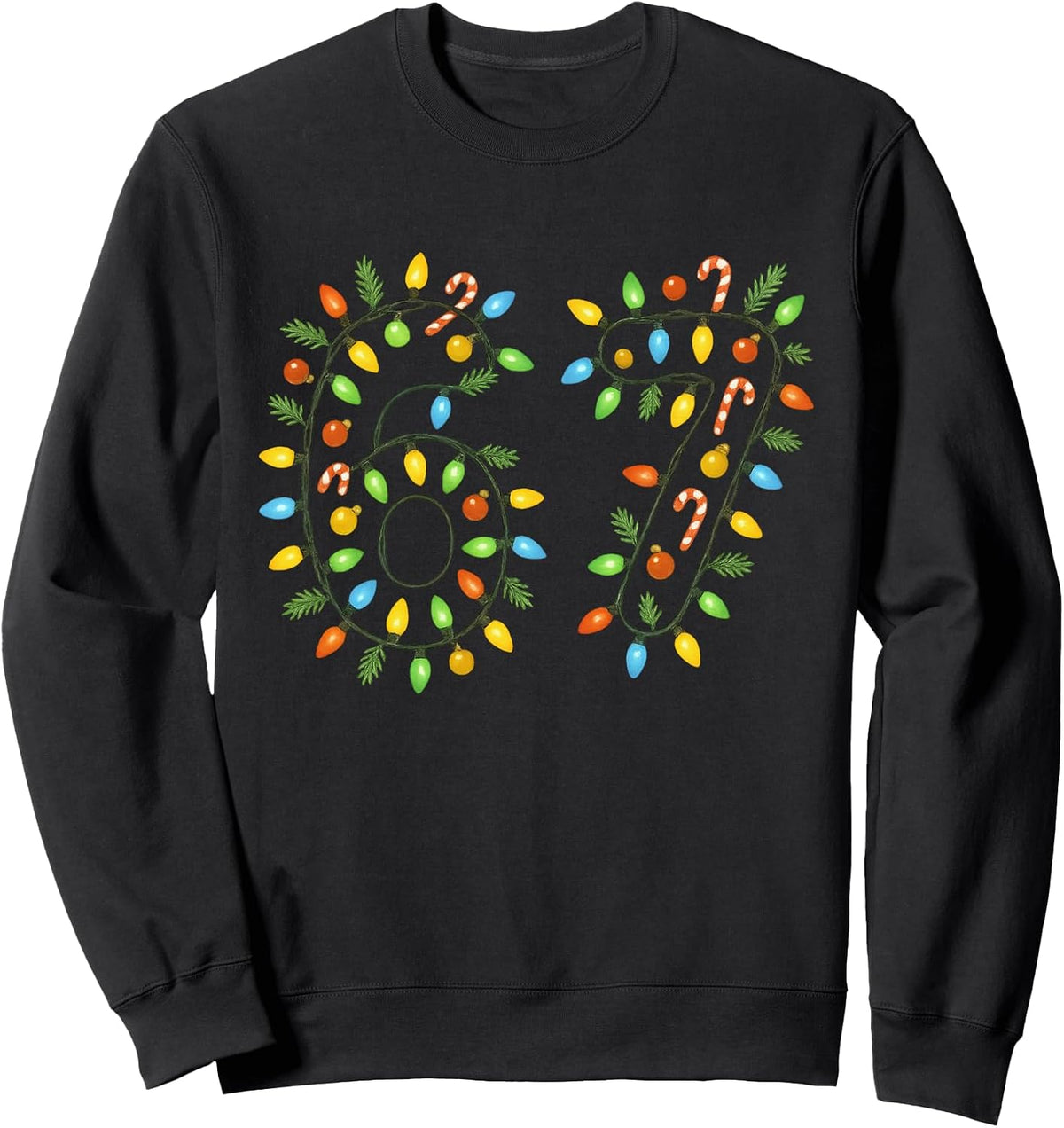 Funny Christmas Lights Meme Design for Humor Fans Sweatshirt