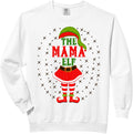 The Mama Elf Xmas Party Girls Mom Women Christmas Funny Comfort Colors Adult Sweatshirt