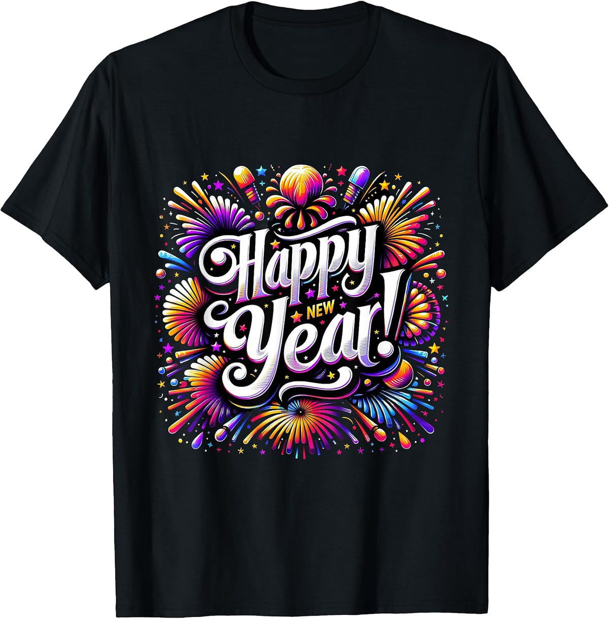 Family New Year 2027 Fireworks Matching Tee T-Shirt