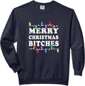 Funny Adult Holiday Christmas Lights Typography Art Comfort Colors Adult Sweatshirt