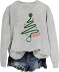 Womens Christmas Tree Stethoscope Sweatshirt Nurse Merry Christmas Holidays Crewneck Pullover Tops Xmas Shirt