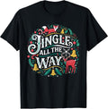 Christmas Cheer Jingle All the Way Winter Festive Season T-Shirt
