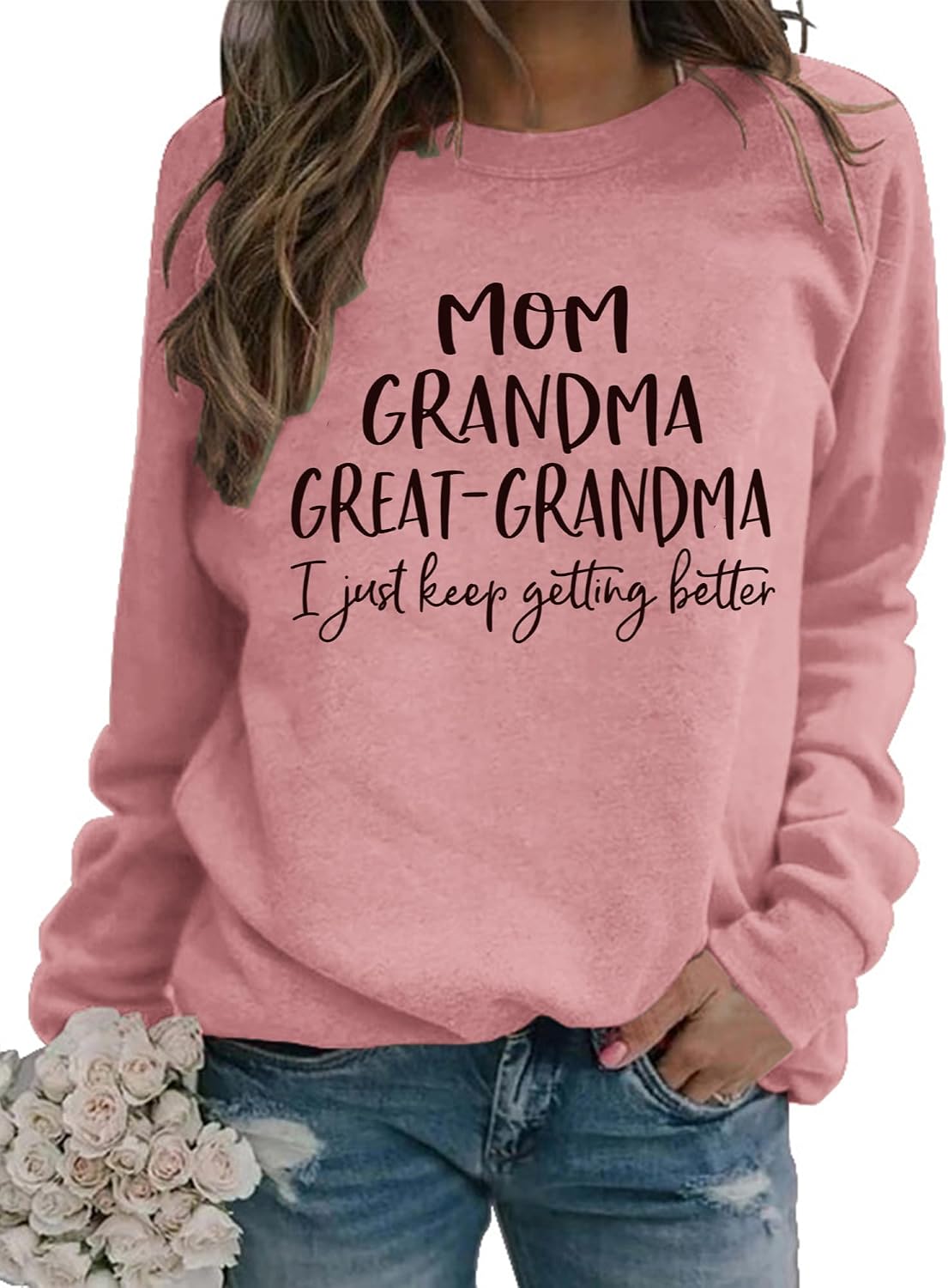 Grandma Sweatshirt for Women Great Grandma Nana Christmas Pullover