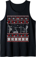 Lineman Ugly Christmas Sweater Gifts for Women Men Tank Top