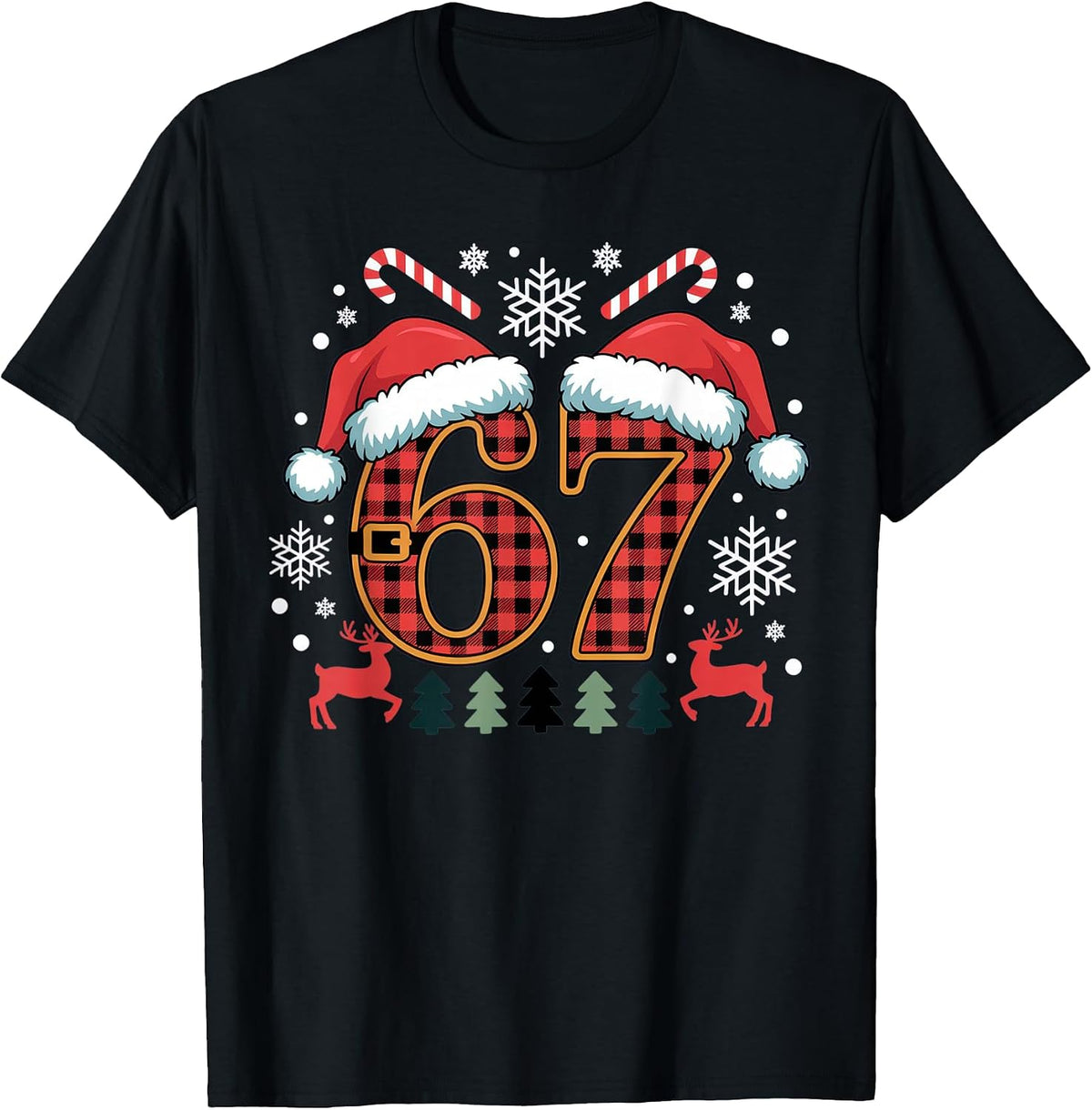 67 Christmas Dad Funny Proud Holiday Cheerful Winter T-Shirt