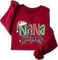 Nana Claus Sweatshirt for Women Grandma Claus Christmas shirt Nana Christmas Sweatshirt