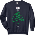 Stethoscope Christmas Tree Nurse Christmas Xmas Comfort Colors Adult Sweatshirt