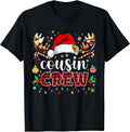 Cousin Crew Family Christmas 2025 Matching Xmas Squad Santa T-Shirt