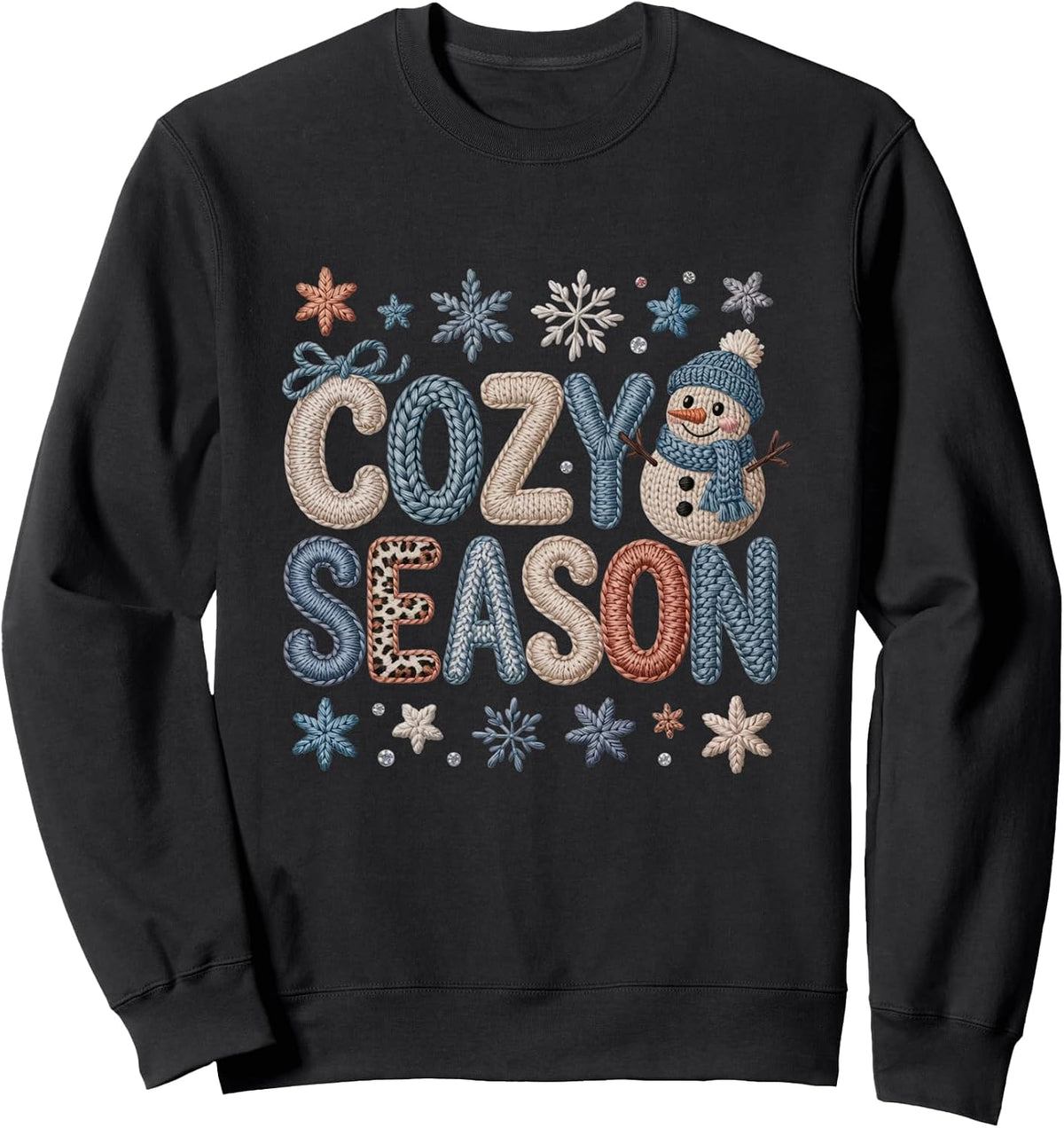 Cozy Season Snowman Design for Winter Vibes And Funs Sweatshirt