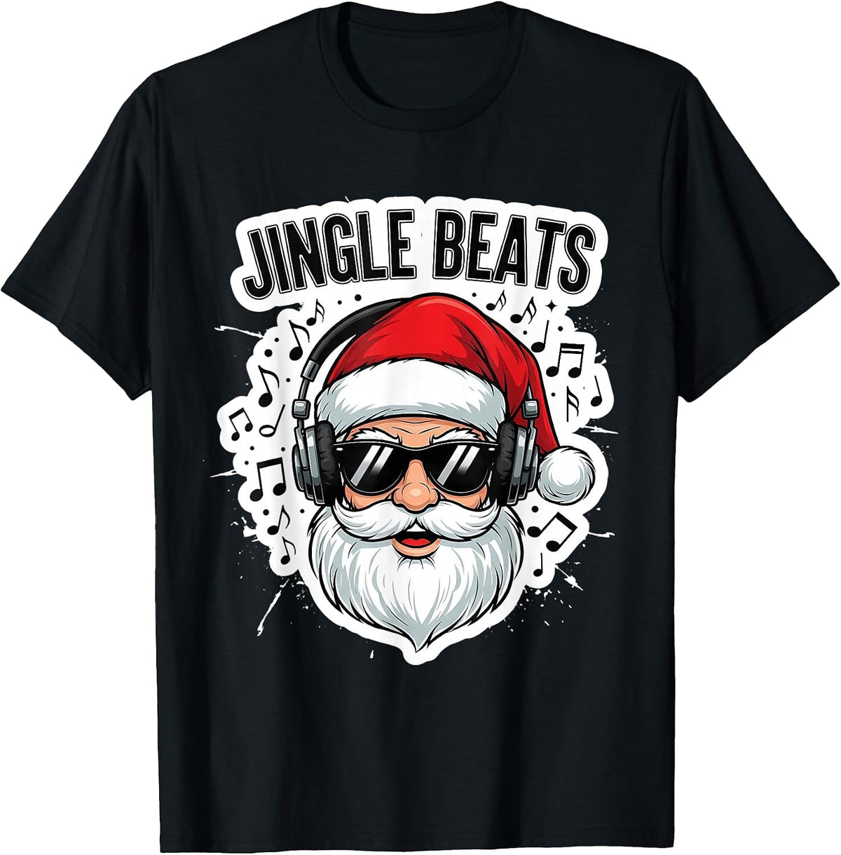 Jingle Beats Music Lover Creator Christmas Musician Santa T-Shirt